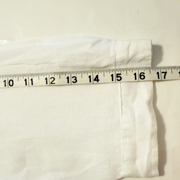 Edward Irish Linen Button Up Blouse Size Large - Picture 10 of 12